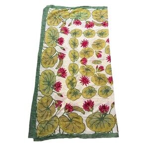Couleur Nature by Bruno Lamy  Tablecloth Greens Lime Red Pinks Cotton  59X59
